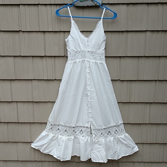 🌼SOLD🌼Bohemian Crochet Fit & Flare Sundress - Picture 4 of 8